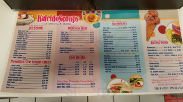 Kaleidoscoops menu