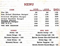 The Secret Shop menu