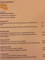 Cafe Nebenan menu