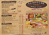 La Broche menu