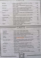 Pizza Cote Sud menu