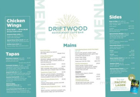 The Driftwood Bistro menu