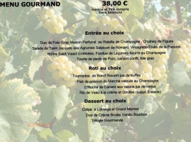 La Cave à Champagne menu