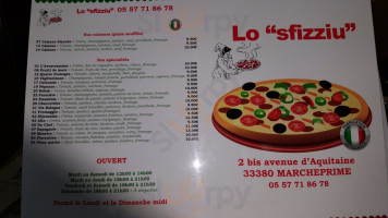 Lo Sfizziu menu