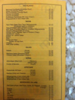 Poblanita Express menu