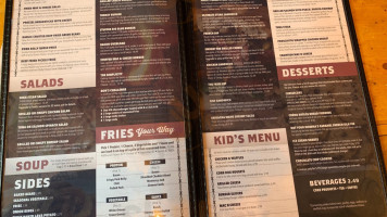 Raging Bull Steakhouse menu