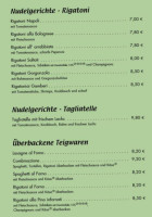 Da Pino menu