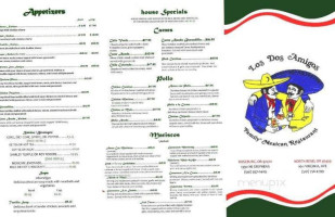 Los Dos Amigos Fiesta menu