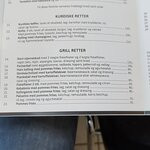 Den Blaa Lagune Menu