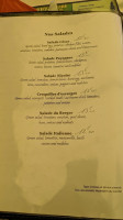 L'artuby menu