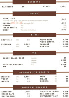 Gentil Food menu