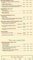 La Foret menu