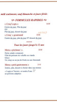 L'Arbousier menu