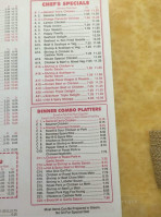 Golden Palace menu