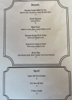 Left Bank Cafe menu