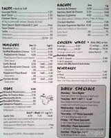 Mark Ali's Pizza menu