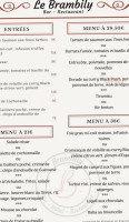 Le Brambily menu