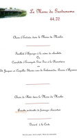 Le Moulin de la Baine menu