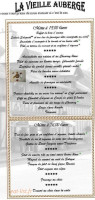 La Vieille Auberge menu