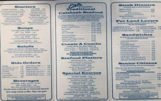 Ella's Of Calabash menu