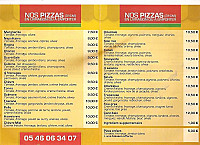 Allo Pizza menu