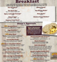 Dixie's Home Cookin' menu