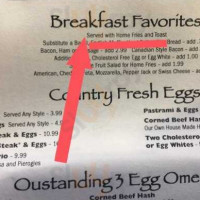 Valley Diner menu