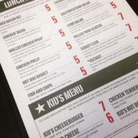 Beer Army Burger Company menu