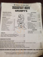 Grumpy's menu