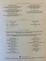 Marbull's menu