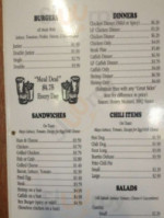 Burger Zone menu