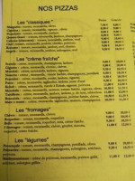 Bella Pizza menu