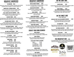 The Market At Boyer's Junction menu