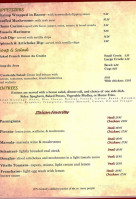 Christine's Creekside Inn menu