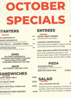 Kempton menu