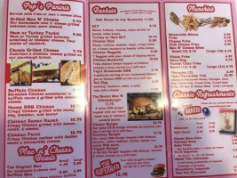 Pop's Malt Shoppe menu