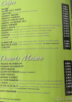 La Terr' Asandra menu