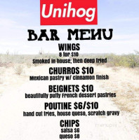 Unihog menu