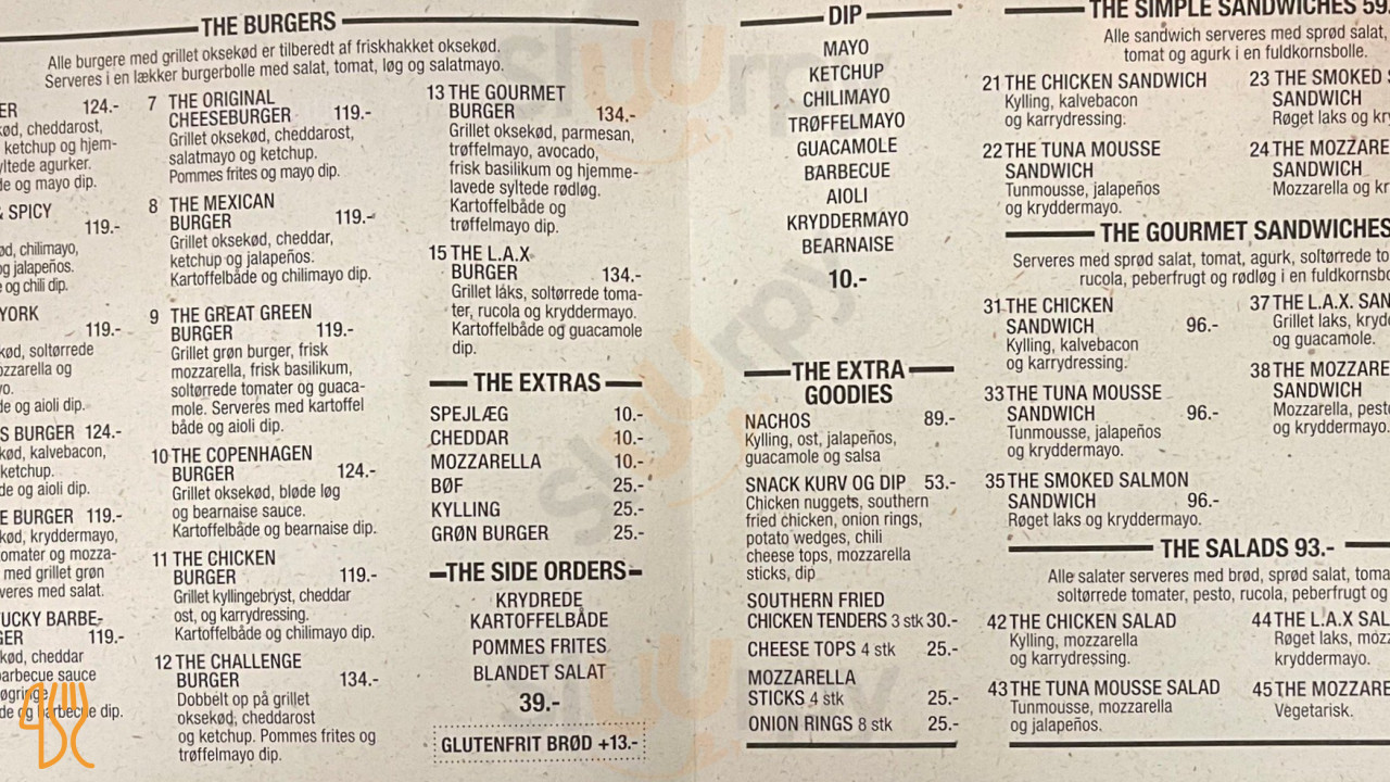 The Burger Menu
