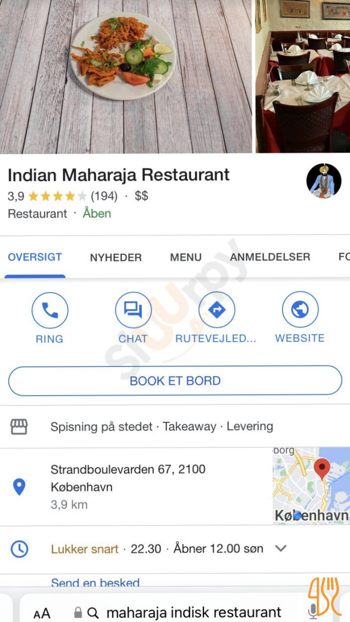 Maharaja Oesterbro Inde