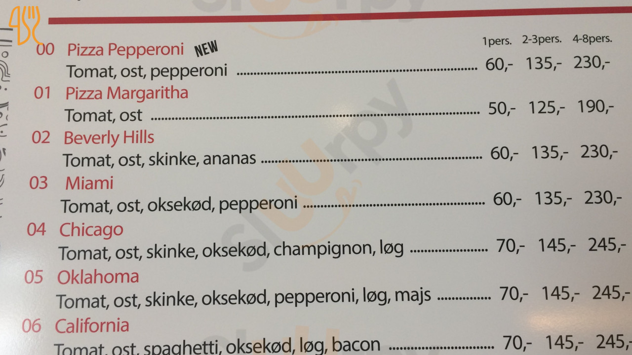 Buffalo Menu