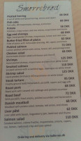 Hallernes menu