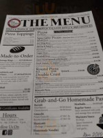 Mary Lou’s Pizza menu