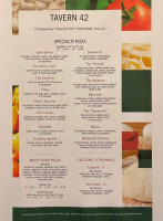 Tavern 42 menu