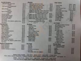 Rocket Drive Inn menu