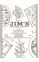 Jim's Italian Cusine menu