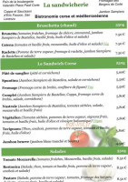 De La Haute Ville menu