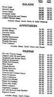 Avanti Italian Pizzeria menu