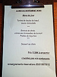 La Ferme De Preville menu