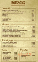 La P'tite Reine menu